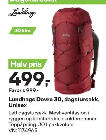 XXL Sport Lundhags dovre 30, dagstursekk, unisex tilbud