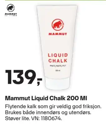 XXL Sport Mammut liquid chalk 200 ml tilbud