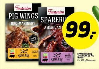 Bunnpris Finsbråten spareribs tilbud