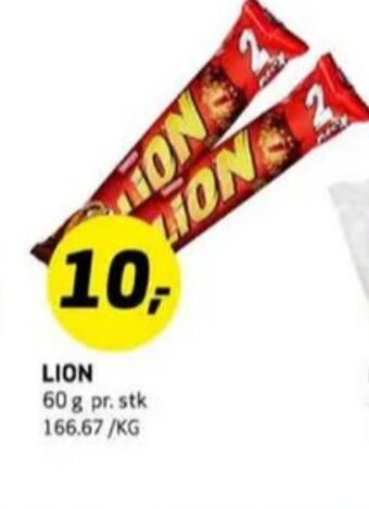 Bunnpris Lion sjokoladebar tilbud