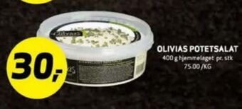 Bunnpris Olivias potetsalat tilbud