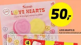 Bunnpris Love hearts ispinner tilbud