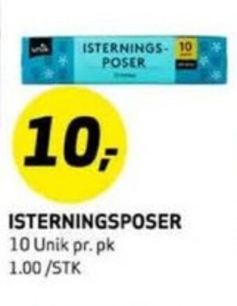 Bunnpris Unik isterningsposer tilbud