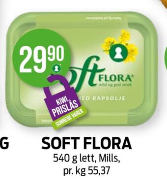Kiwi Soft flora margarin-fast tilbud