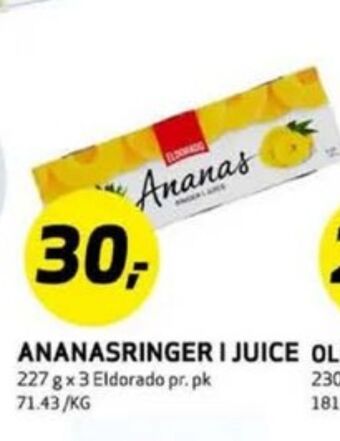 Bunnpris Eldorado ananas tilbud