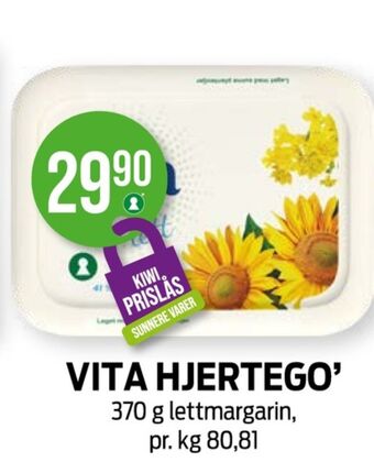 Vita hjertego margarin-fast
