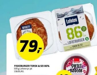 Bunnpris Lofoten fiskeburger tilbud