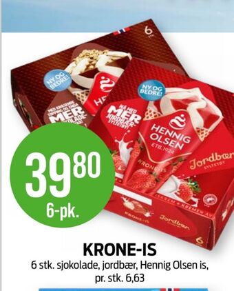 Kiwi Hennig-olsen isvafler tilbud