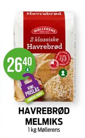 Kiwi Møllerens havrebrød tilbud