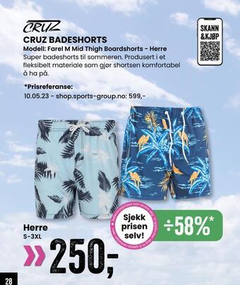 Sport Outlet Cruz badeshorts tilbud
