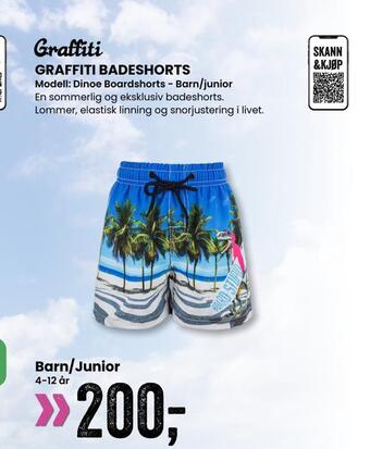 Sport Outlet Graffiti badeshorts tilbud