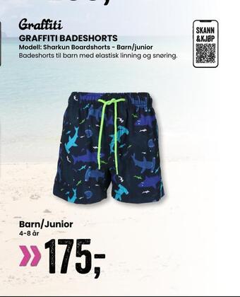 Sport Outlet Graffiti badeshorts tilbud