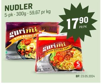 Holdbart Nudler tilbud