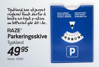 Thansen Parkeringsskive tilbud