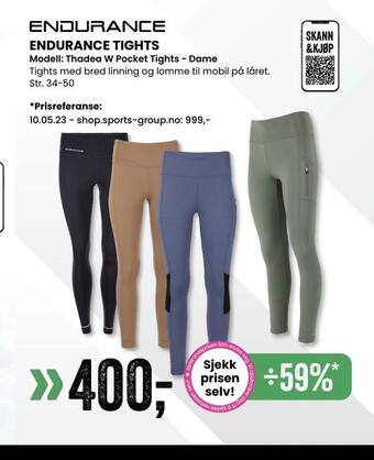 Sport Outlet Endurance tights tilbud