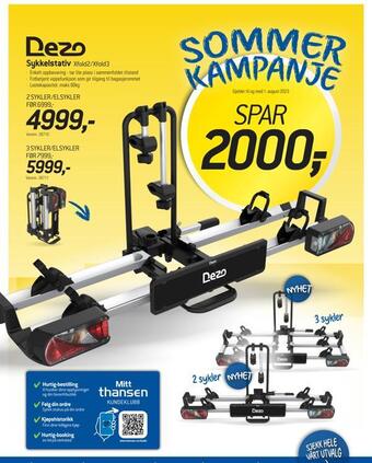 Thansen Sykkelstativ tilbud