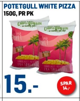 Price Lagerbutikk POTETGULL WHITE PIZZA tilbud