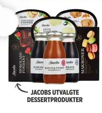 Meny JACOBS UTVALGTE DESSERTPRODUKTER tilbud