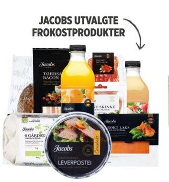 Meny JACOBS UTVALGTE FROKOSTPRODUKTER tilbud