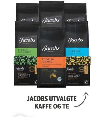 Meny JACOBS UTVALGTE KAFFE OG TE tilbud