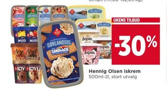 Meny Hennig Olsen iskrem tilbud
