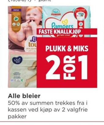 Meny Alle bleier tilbud