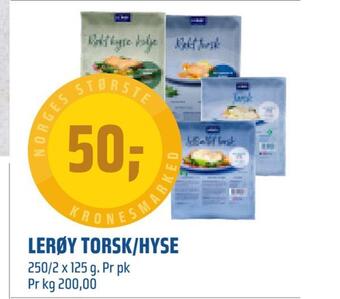 Coop Obs Lerøy torsk/hyse tilbud