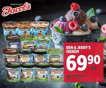 Jacobs Ben & jerry's iskrem tilbud