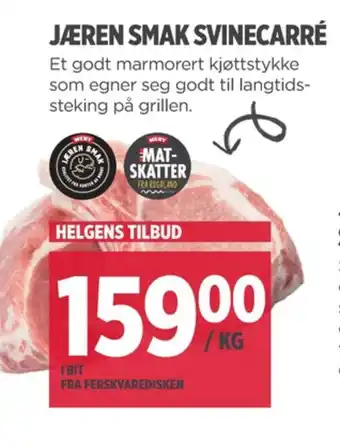 Meny Jæren smak svinekoteletter tilbud