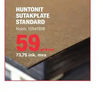 Neumann Bygg HUNTONIT SUTAKPLATE STANDARD tilbud