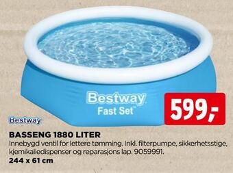 jem & fix Basseng 1880 liter tilbud