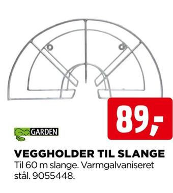 Veggholder til slange