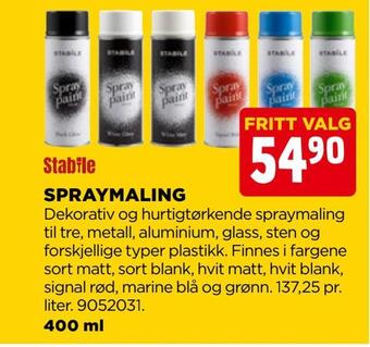 jem & fix Spraymaling tilbud