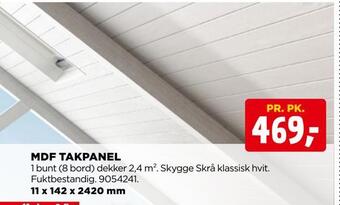 jem & fix Mdf takpanel tilbud