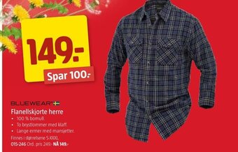 Jula BLUEWEAR®+ Flanellskjorte herre tilbud