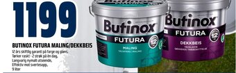 Obs Bygg BUTINOX FUTURA MALING/DEKKBEIS tilbud