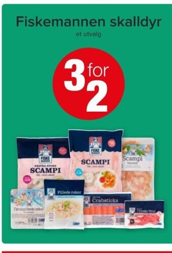 Spar Fiskemannen skalldyr tilbud