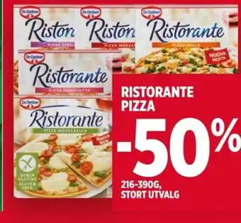 Meny RISTORANTE PIZZRistorante tilbud