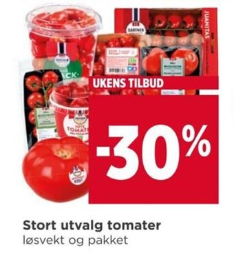 Meny Stort utvalg tomater tilbud