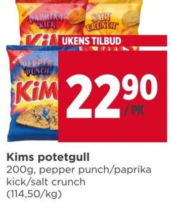 Meny Kims potetgull tilbud