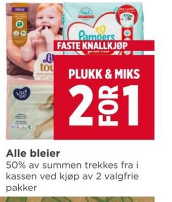 Meny Alle bleier tilbud