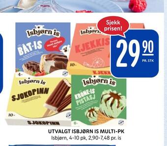 Rema 1000 Utvalgt isbjørn is multi-pk tilbud