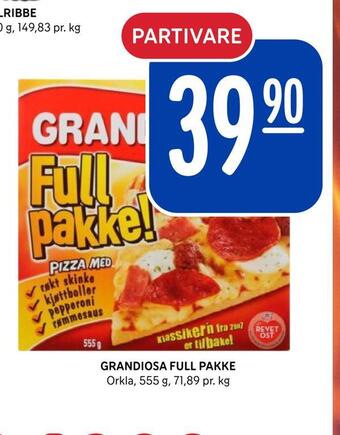 Rema 1000 Grandiosa full pakke tilbud