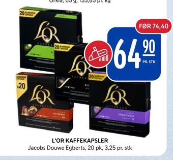Rema 1000 L'or kaffekapsler tilbud