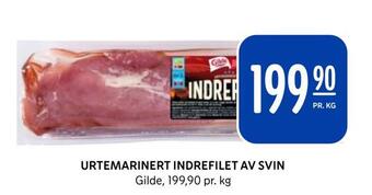 Rema 1000 Urtemarinert indrefilet av svin tilbud