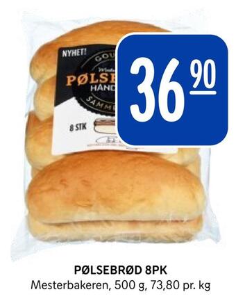 Rema 1000 Pølsebrød 8pk tilbud