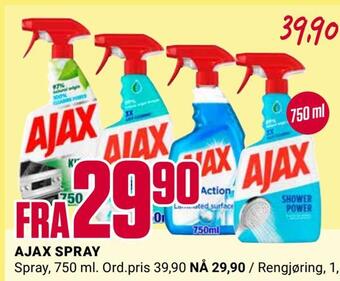 Europris Ajax spray tilbud
