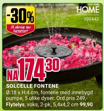 Europris Solcelle fontene tilbud