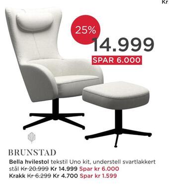 Møbelringen Bella hvilestol tilbud