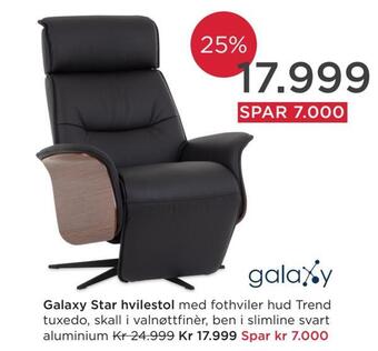 Møbelringen Galaxy star hvilestol tilbud